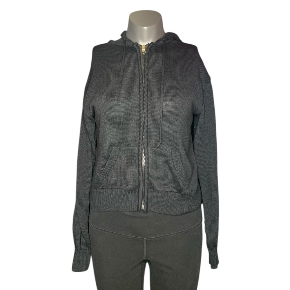 Black Zip-Up Cropped Jacket